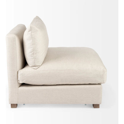 Valence Cream Modular Sofa Elements by Mercana in cream. Made from unique in a transitional style.