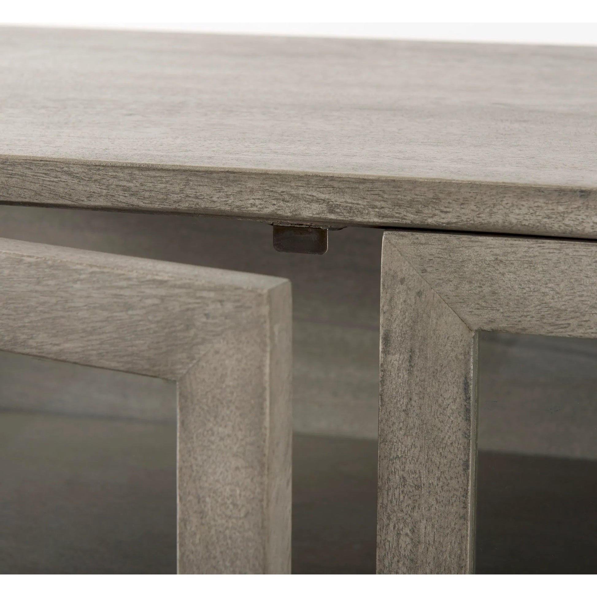 Arelius Accent Cabinet by Mercana. Made from glass, solid wood, steel in a modern style.