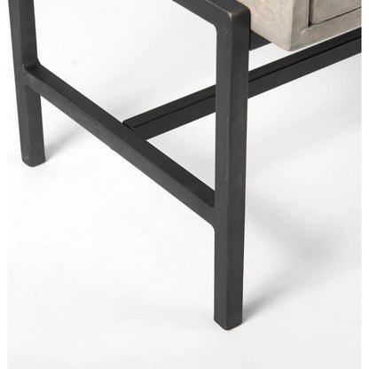 Arelius Accent Cabinet by Mercana. Made from glass, solid wood, steel in a modern style.