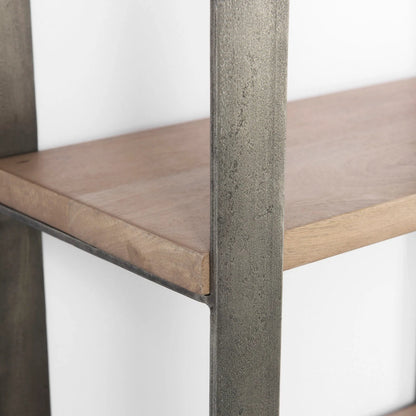 Taunton Shelving Unit by Mercana. Made from metal, wood in a modern style.