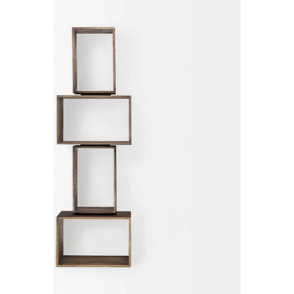 Simul Shelving Unit by Mercana in beige. Made from unique in a coastal style.