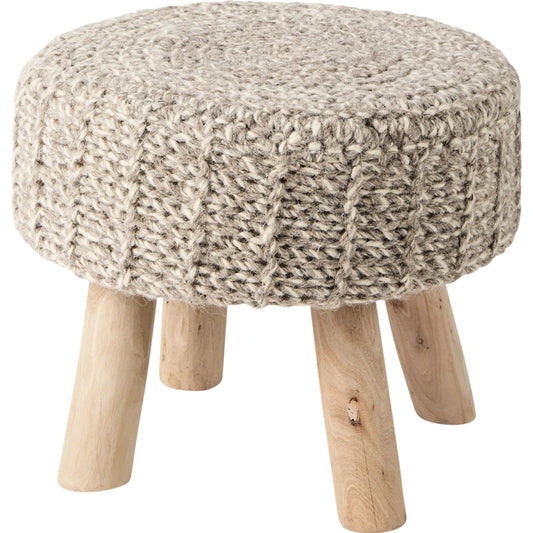 Bina Stool by Mercana. Made from wool in a unique style.