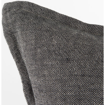 Zadie Color Blocked Square Pillow Cover by Mercana in gray. Made from fabric in a transitional style.