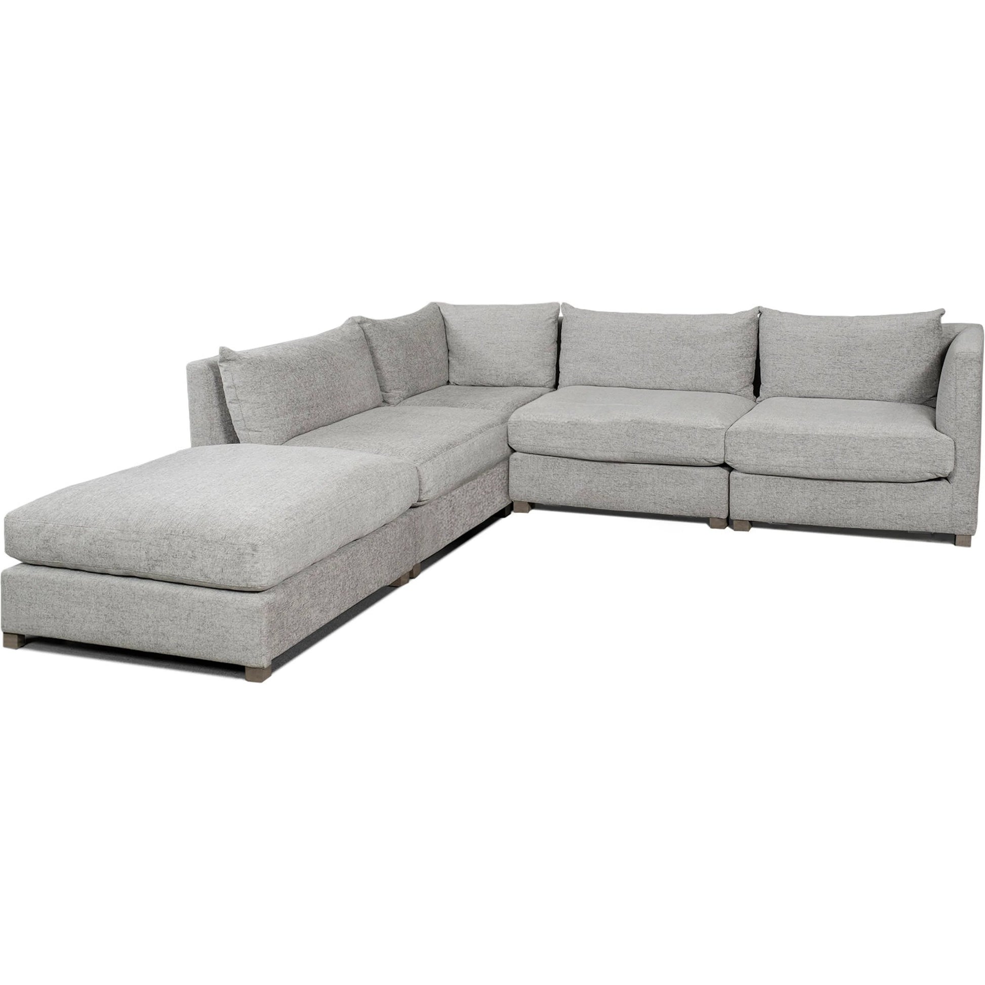 Valence Medium Gray Modular Sofa Elements by Mercana in gray. Made from fabric in a transitional style.