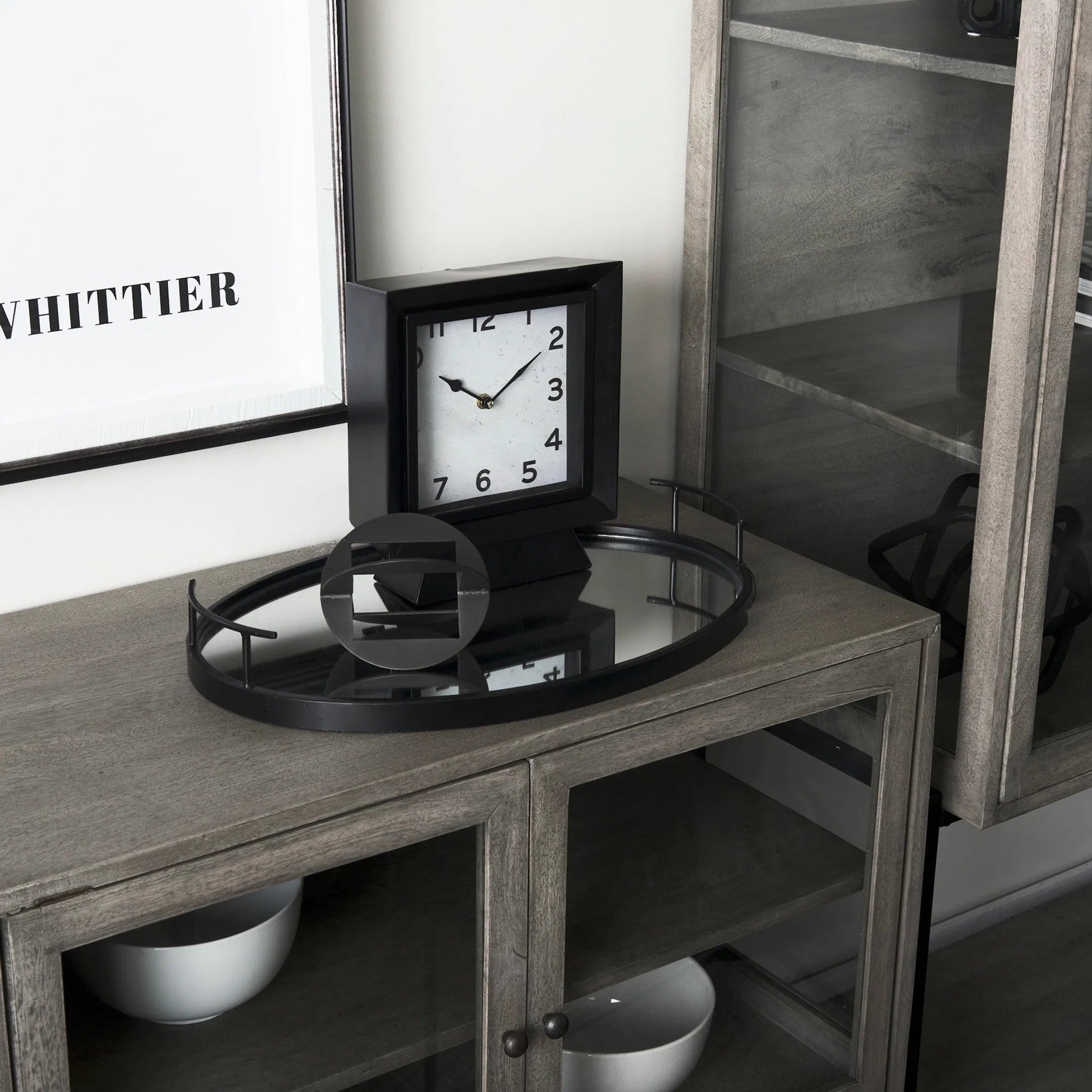 Cusco Decorative Object by Mercana in black. Made from metal in a modern style.