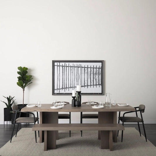 Langston Dining Chair (Set of 2) by Mercana in brown. Made from faux-leather in a modern style.