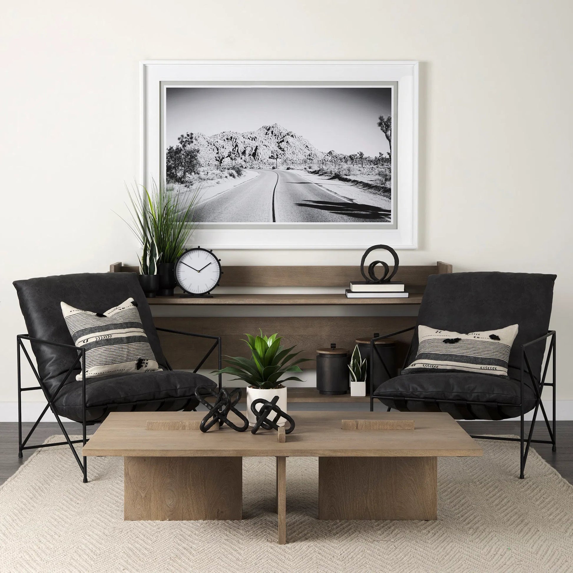 Marian Studded Table Clock by Mercana. Made from metal in a modern style.