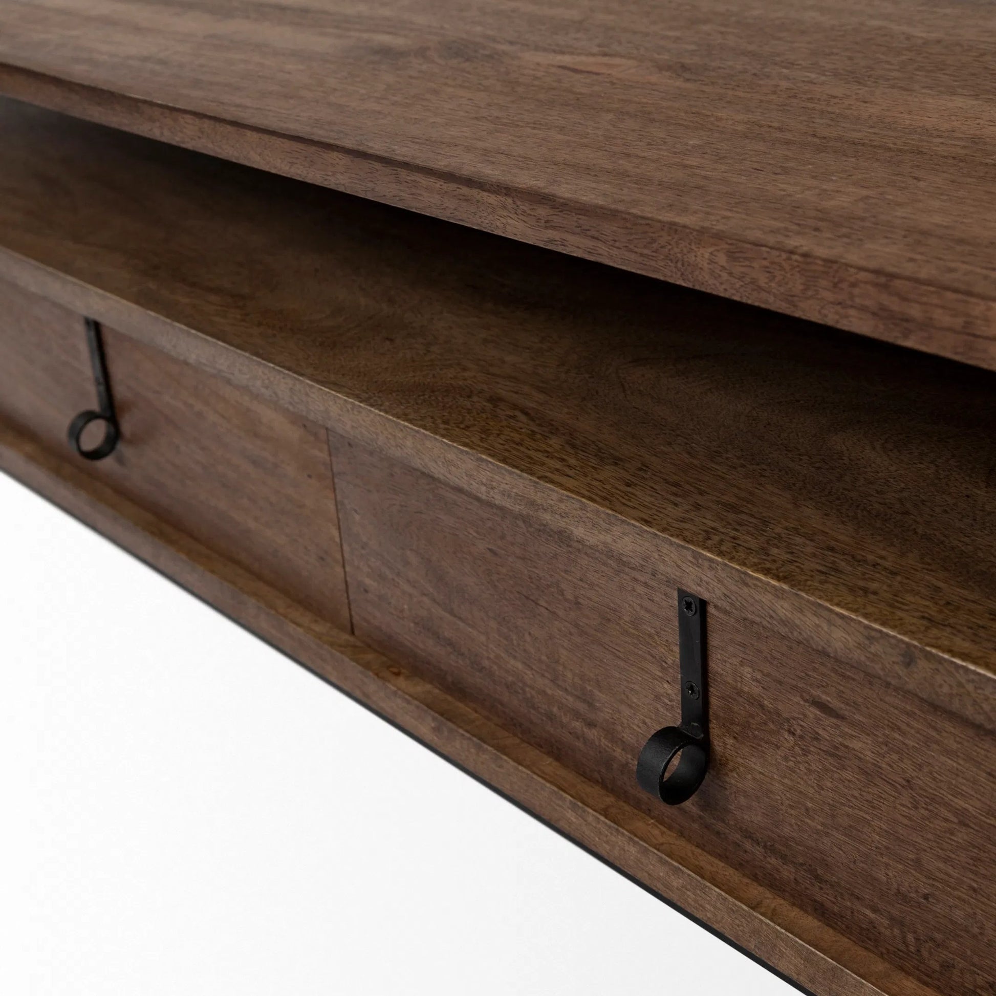 Glenn Coffee Table by Mercana in dark brown. Made from unique in a modern style.