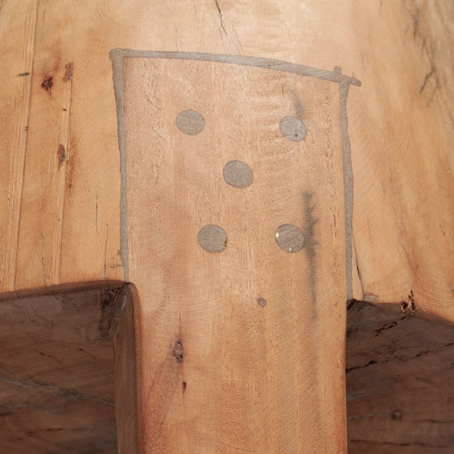 053 SR-814806 | Closeup | Asco Stool by Mercana in natural. Made from unique in a eclectic & global style.