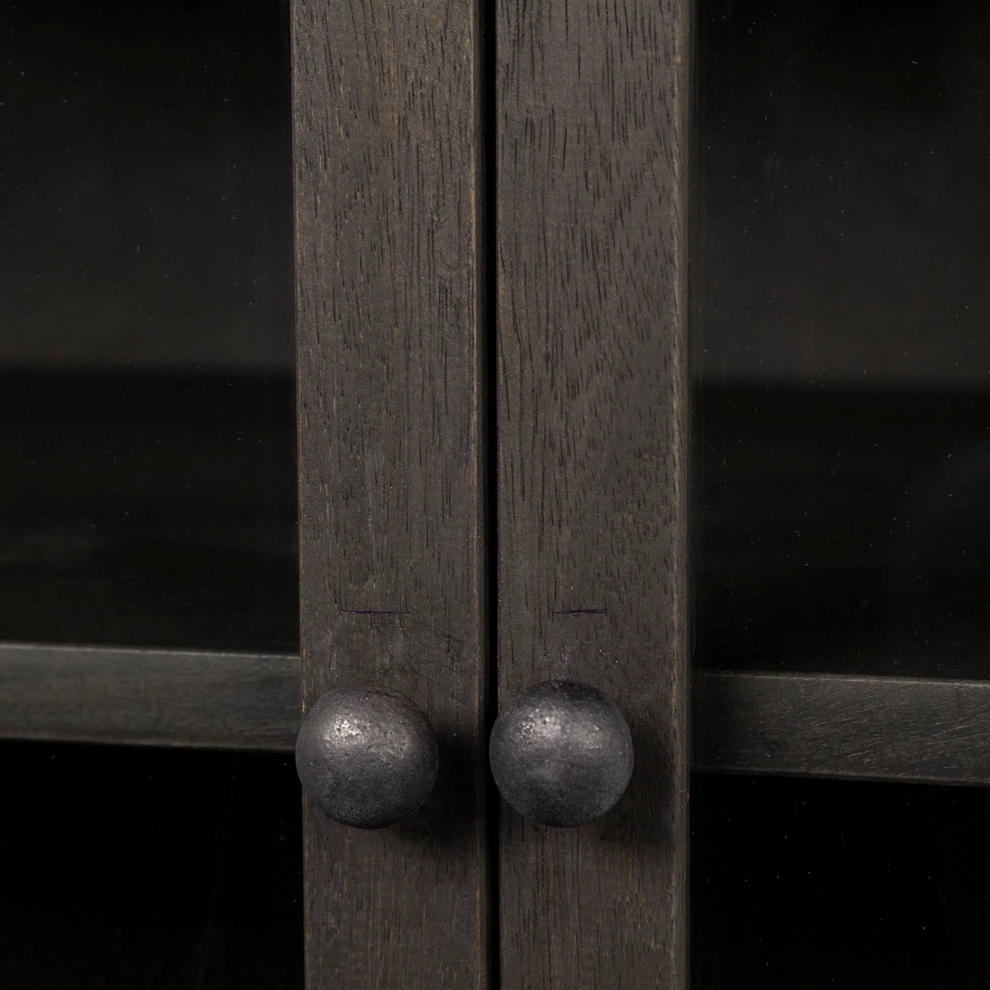 Arelius Accent Cabinet by Mercana. Made from glass, solid wood, steel in a modern style.