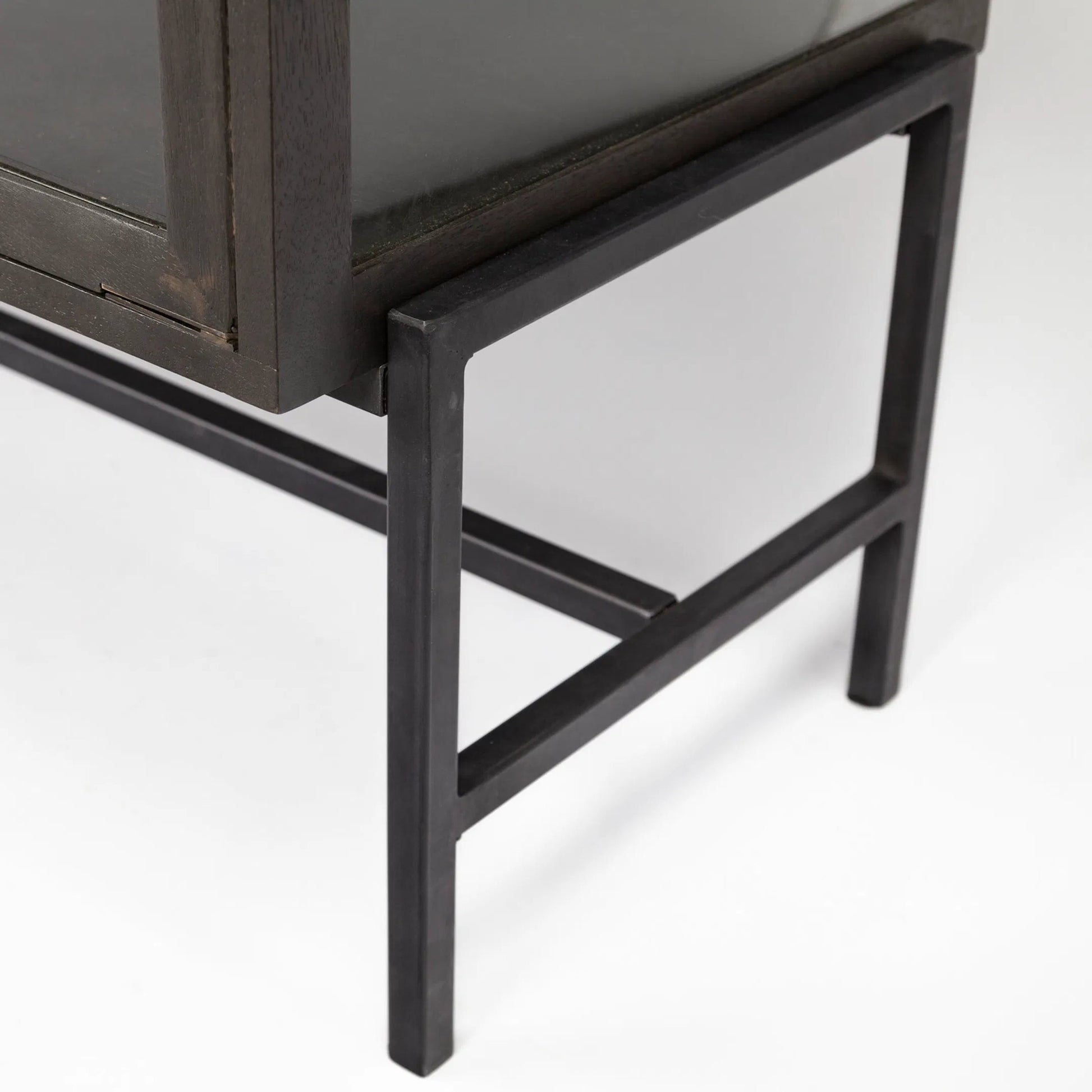 Arelius Sideboard by Mercana. Made from glass, solid wood, steel in a modern style.