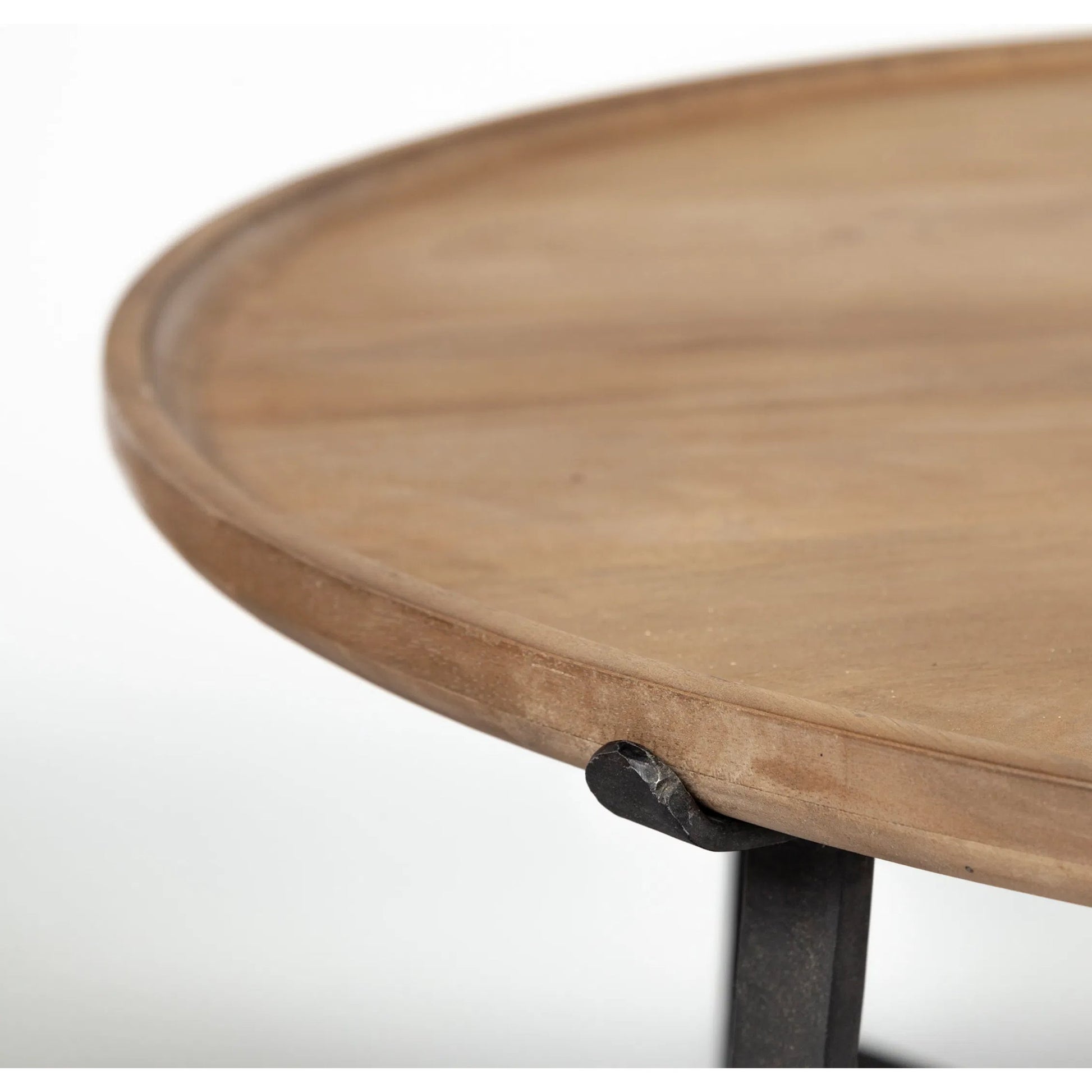 Helios Coffee Table by Mercana in mango wood, natural. Made from unique in a modern style.