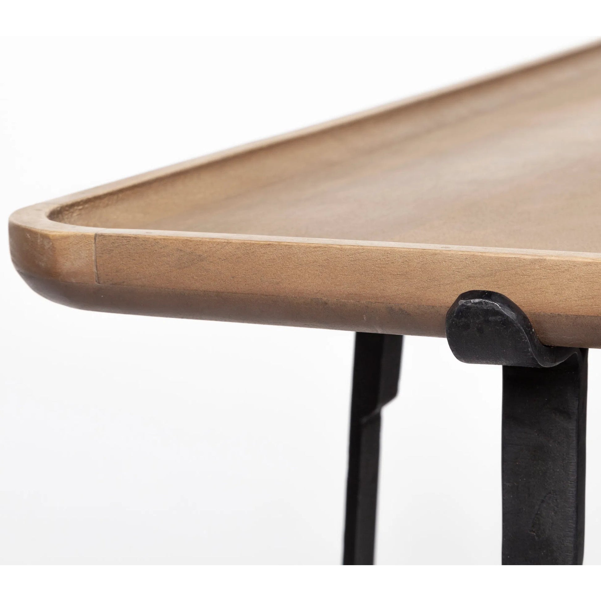 Helios Console Table by Mercana in mango wood, natural. Made from unique in a modern style.