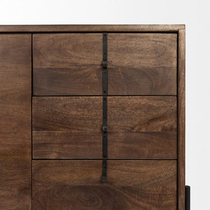 Glenn Sideboard by Mercana in dark brown. Made from unique in a modern style.