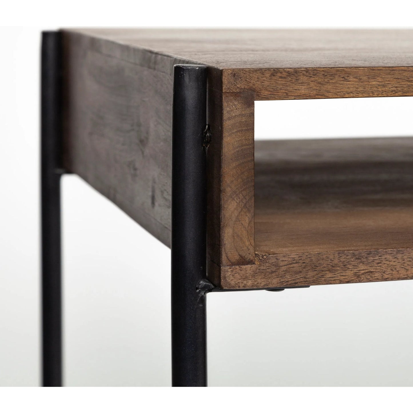 057 SR-815241 | Closeup | Glenn Office Desk by Mercana in dark brown. Made from unique in a modern style.