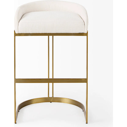 Hollyfield Bar Stool by Mercana. Made from metal in a transitional style.