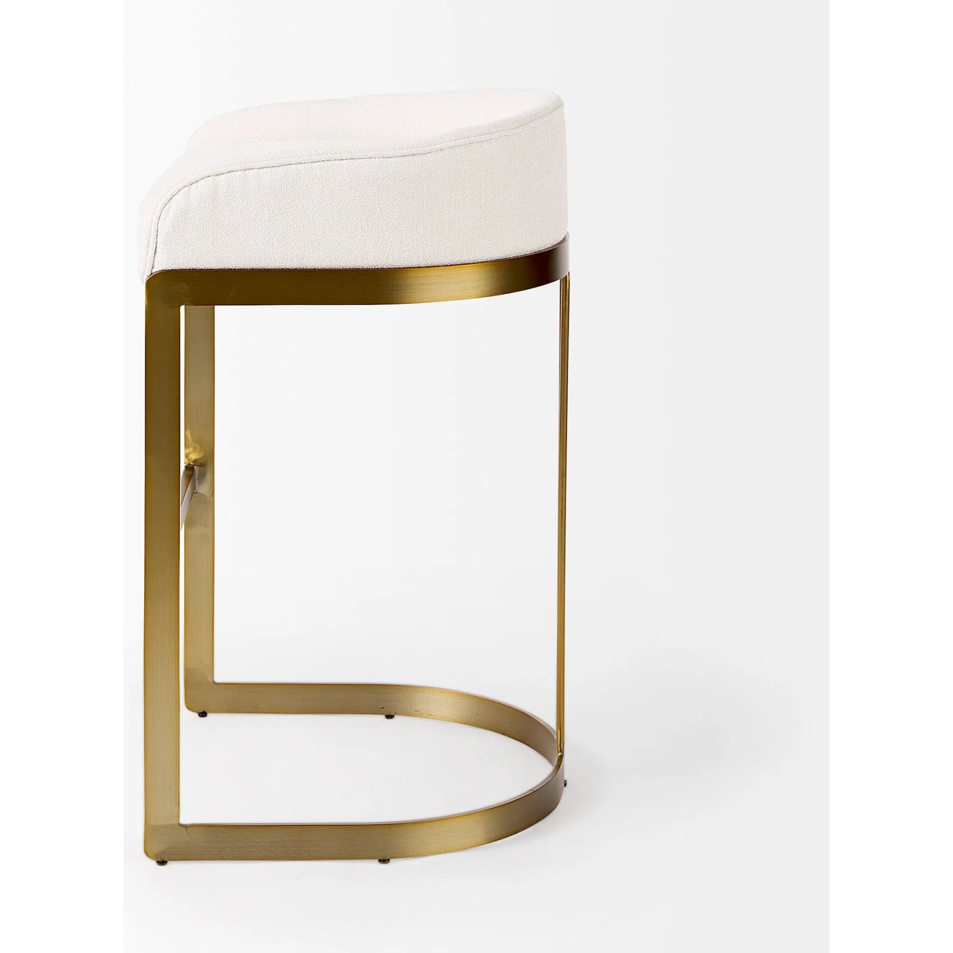 Hollyfield Bar Stool by Mercana. Made from metal in a transitional style.