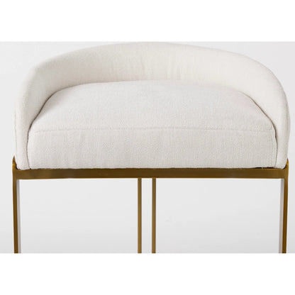 Hollyfield Bar Stool by Mercana. Made from metal in a transitional style.