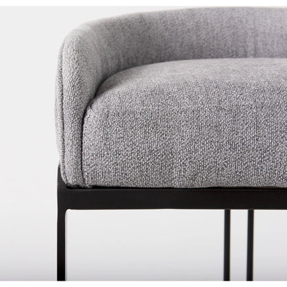 Hollyfield Bar Stool by Mercana. Made from metal in a transitional style.