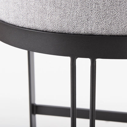 Hollyfield Bar Stool by Mercana. Made from metal in a transitional style.