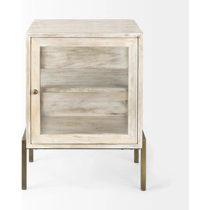 Arelius End Table by Mercana. Made from solid wood in a transitional style.