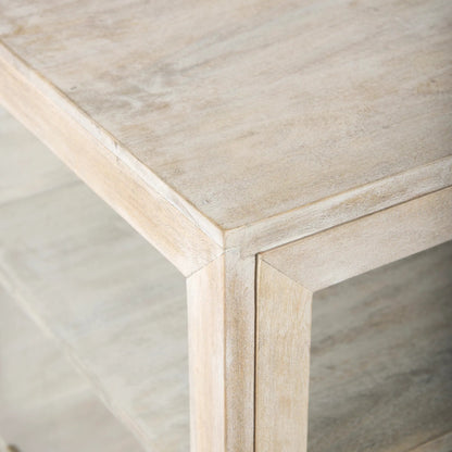 Arelius End Table by Mercana. Made from solid wood in a transitional style.