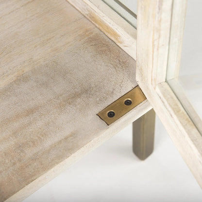 Arelius End Table by Mercana. Made from solid wood in a transitional style.