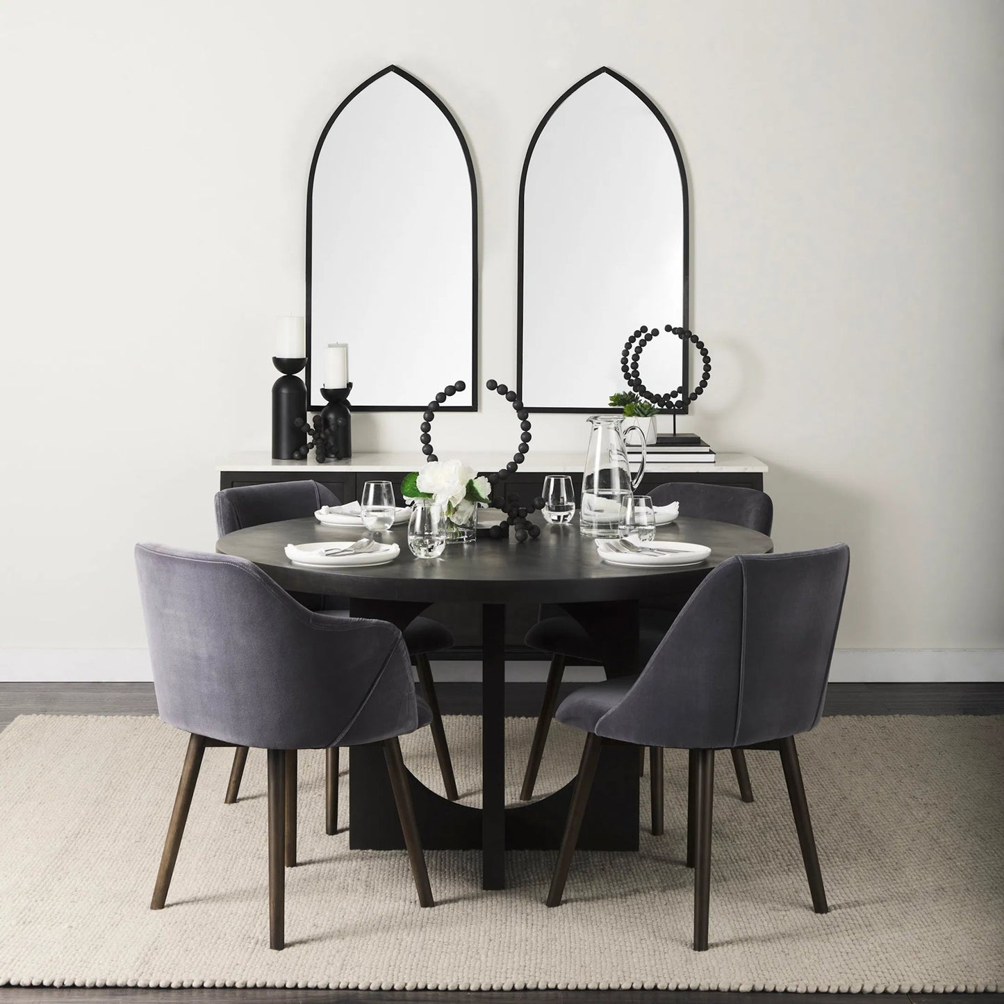 041 SI-2369438 | Lifestyle | Liesl Dining Table by Mercana. Made from solid wood in a transitional style.