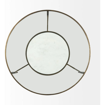 Felicity Coffee Table by Mercana in antique gold. Made from metal in a unique style.