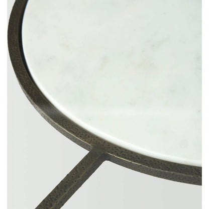 Felicity Coffee Table by Mercana in antique gold. Made from metal in a unique style.