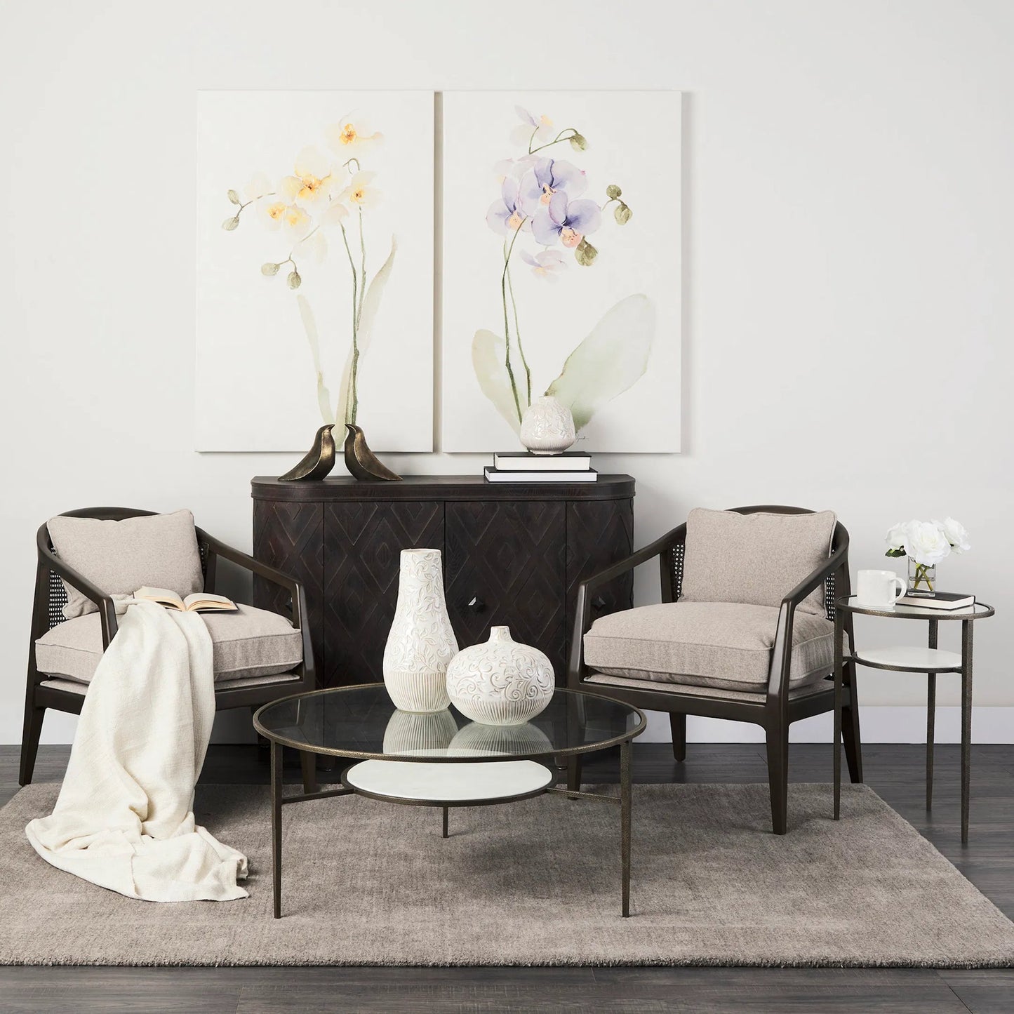 022 SI-2369483 | Lifestyle | Felicity Coffee Table by Mercana in antique gold. Made from metal in a unique style.