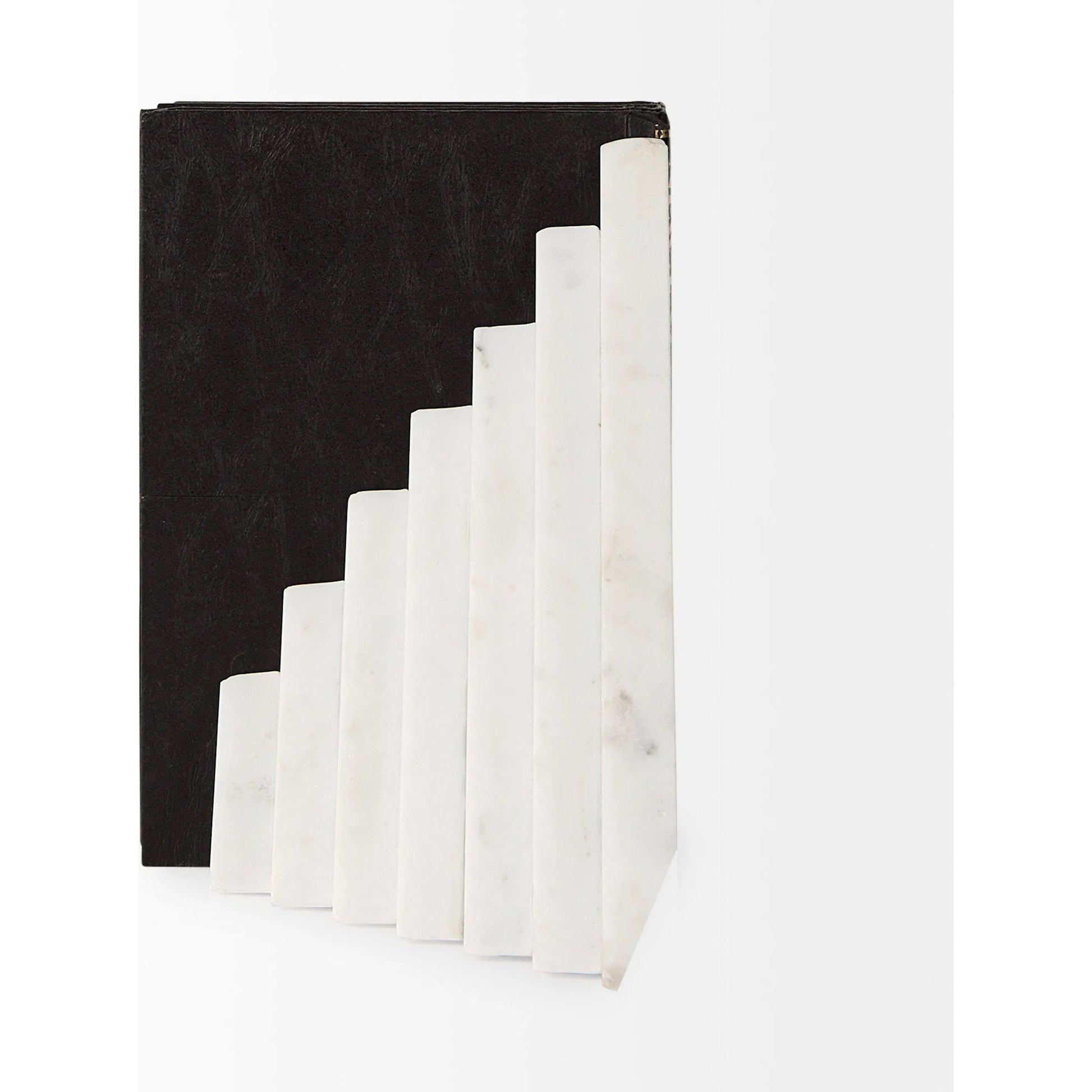 Sophia Marble Bookends by Mercana in white. Made from unique in a unique style.