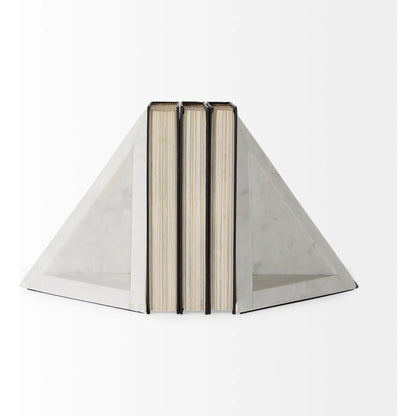Sophia Bookends by Mercana in white. Made from unique in a unique style.