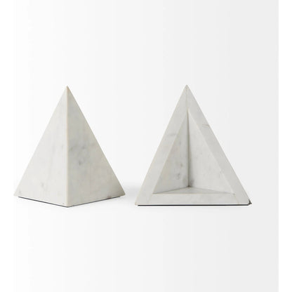 Sophia Bookends by Mercana in white. Made from unique in a unique style.