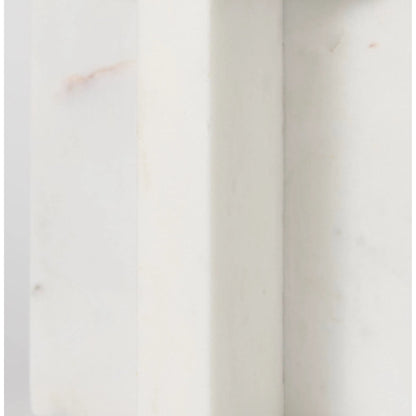 Sophia Candle Holder by Mercana in white. Made from marble in a unique style.