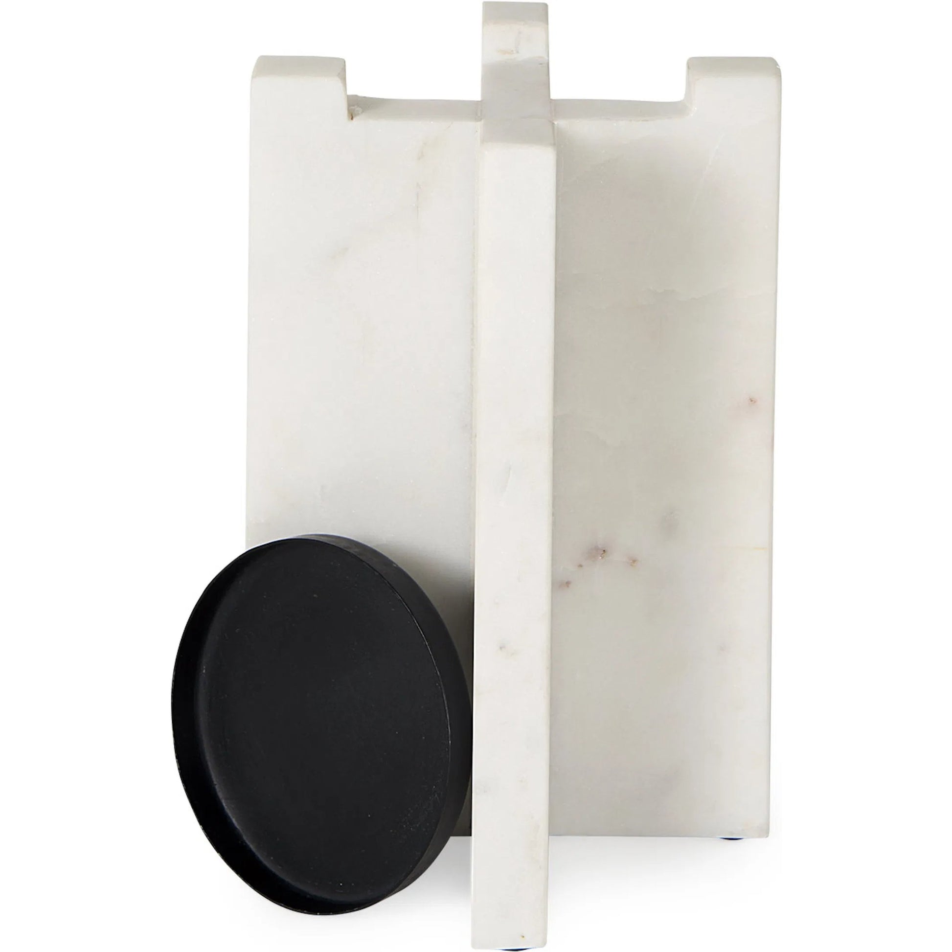 Sophia Candle Holder by Mercana in white. Made from marble in a unique style.