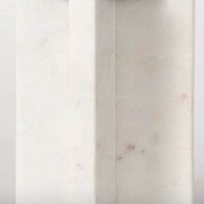 Sophia Candle Holder by Mercana in white. Made from marble in a unique style.