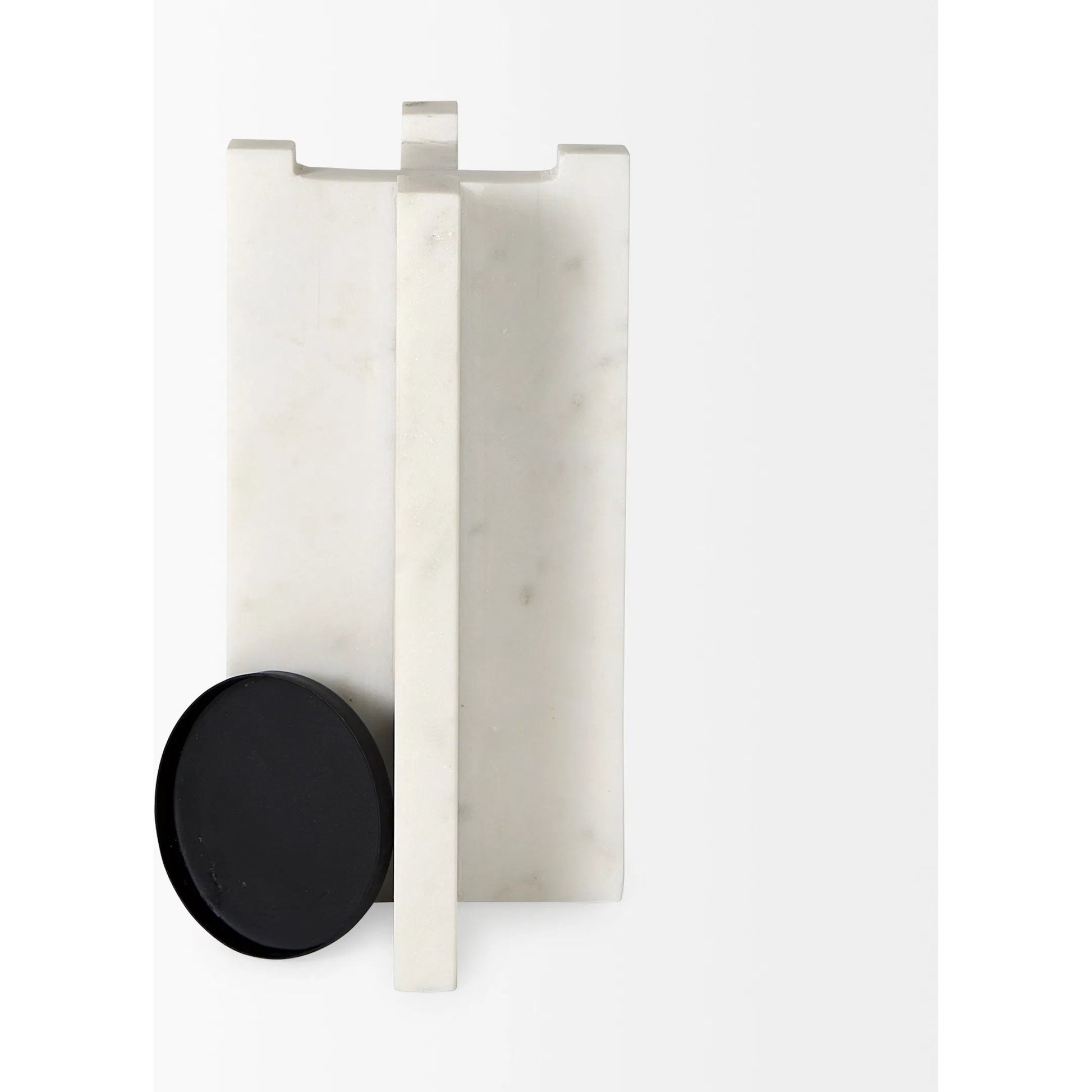 Sophia Candle Holder by Mercana in white. Made from marble in a unique style.