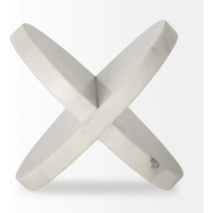 Sophia Ornament by Mercana in white. Made from marble in a unique style.