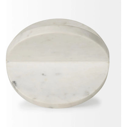 Sophia Ornament by Mercana in white. Made from marble in a unique style.