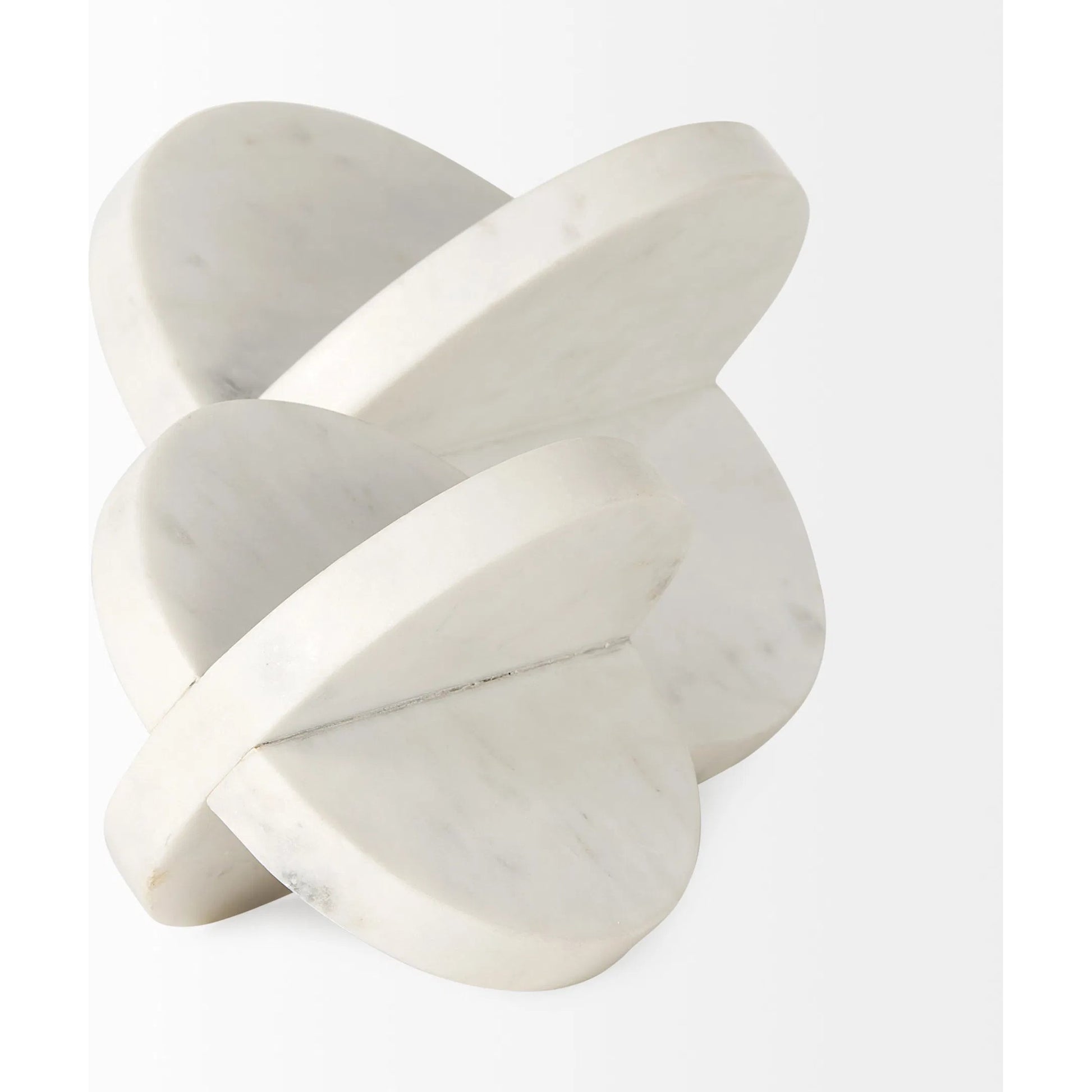 Sophia Ornament by Mercana in white. Made from marble in a unique style.