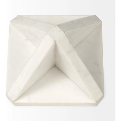 Sophia Object by Mercana in white. Made from marble in a unique style.