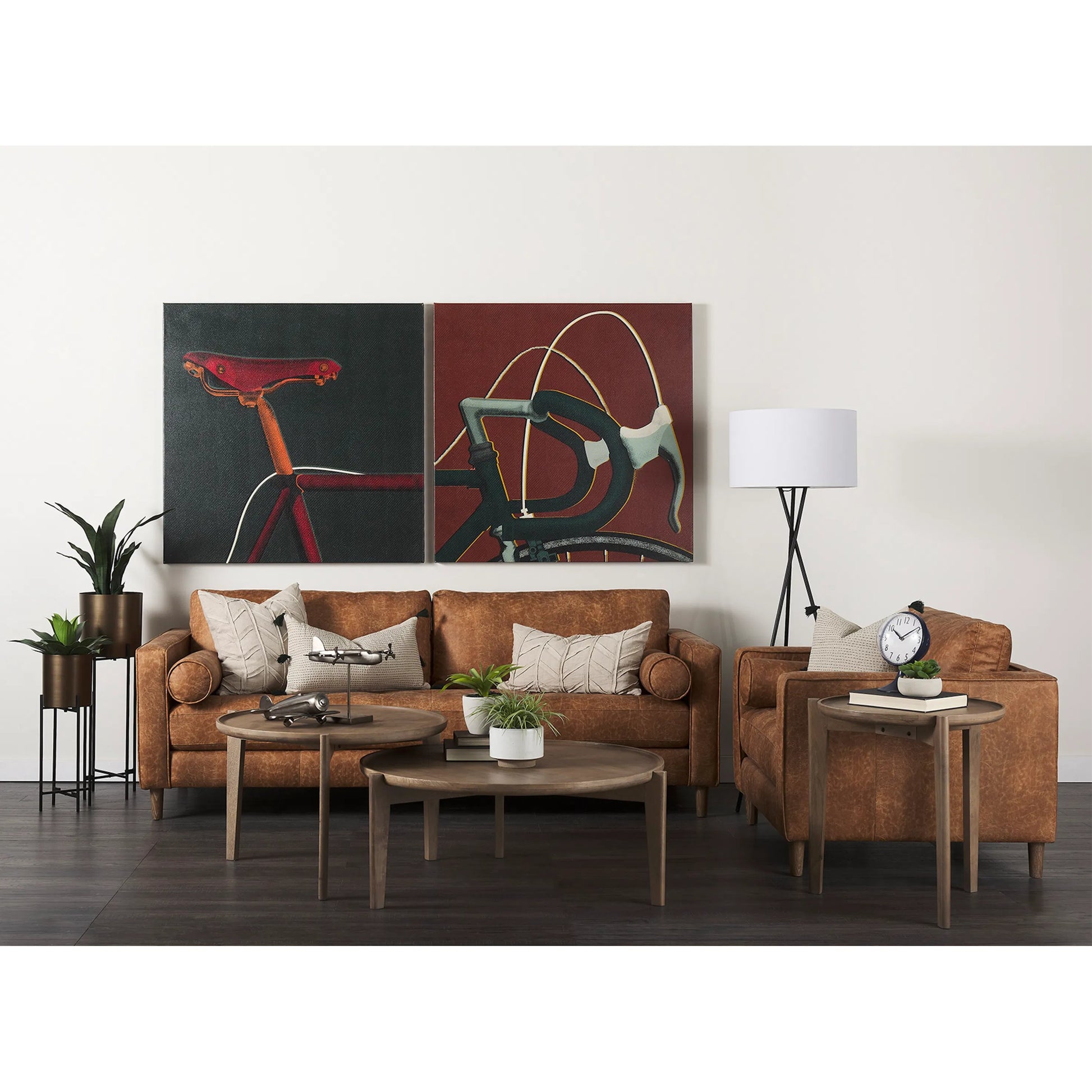 Loretta Sofa by Mercana in red. Made from faux leather in a transitional style.