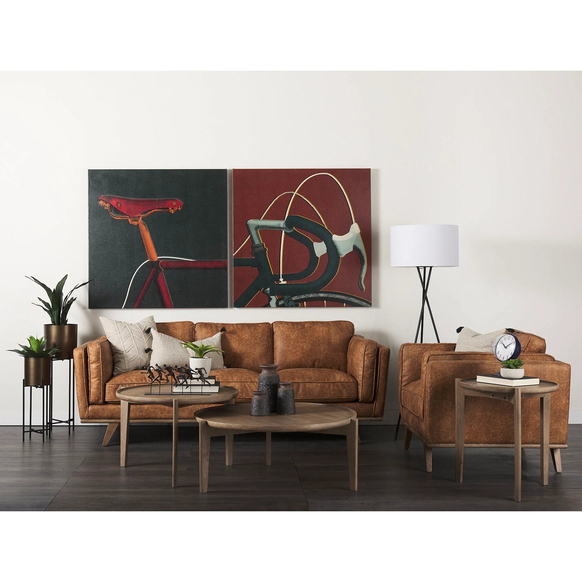 Brooks Leather Chair by Mercana in cognac. Made from unique in a traditional style.