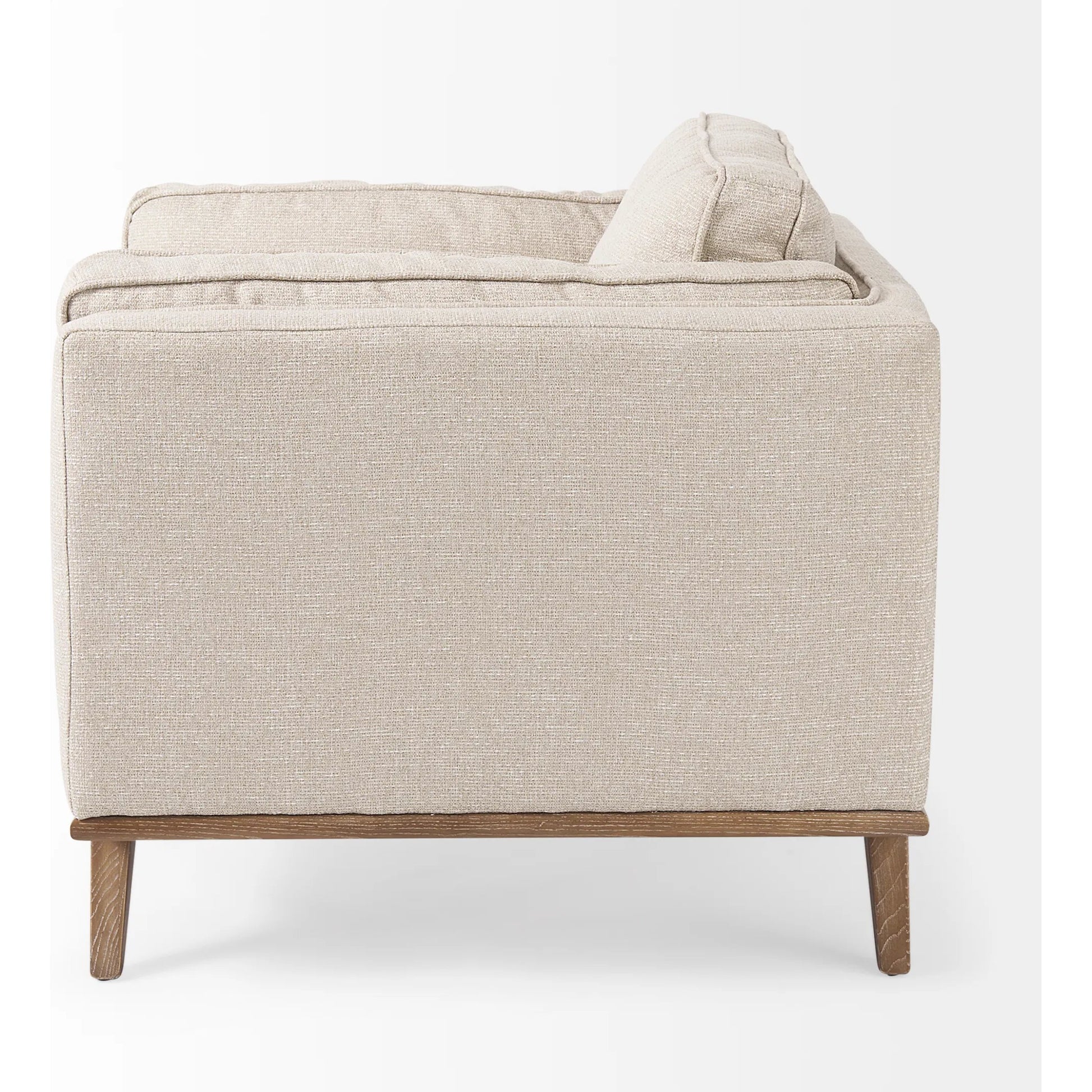 Brooks Upholstered Chair by Mercana in navy. Made from wood in a modern style.