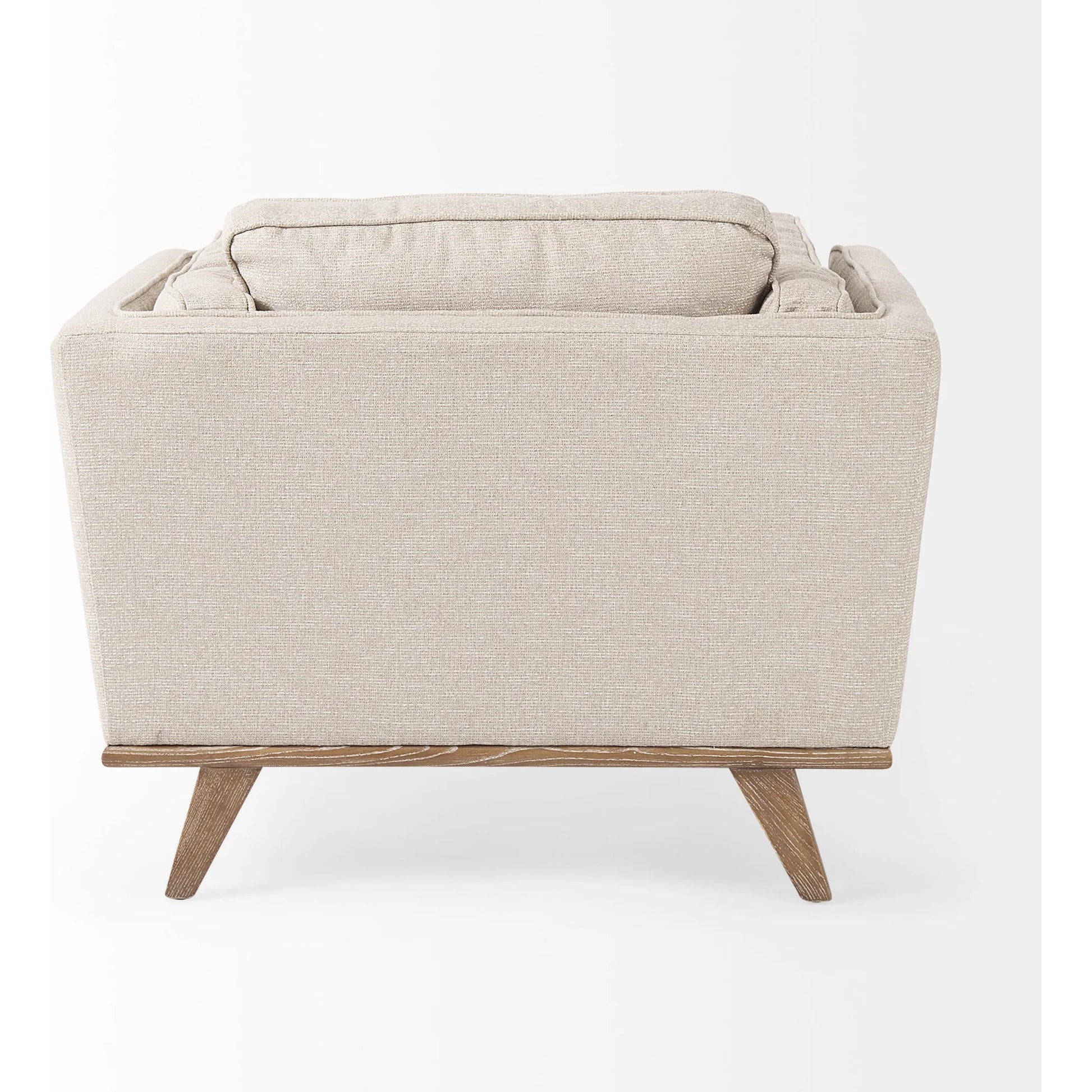 Brooks Upholstered Chair by Mercana in navy. Made from wood in a modern style.