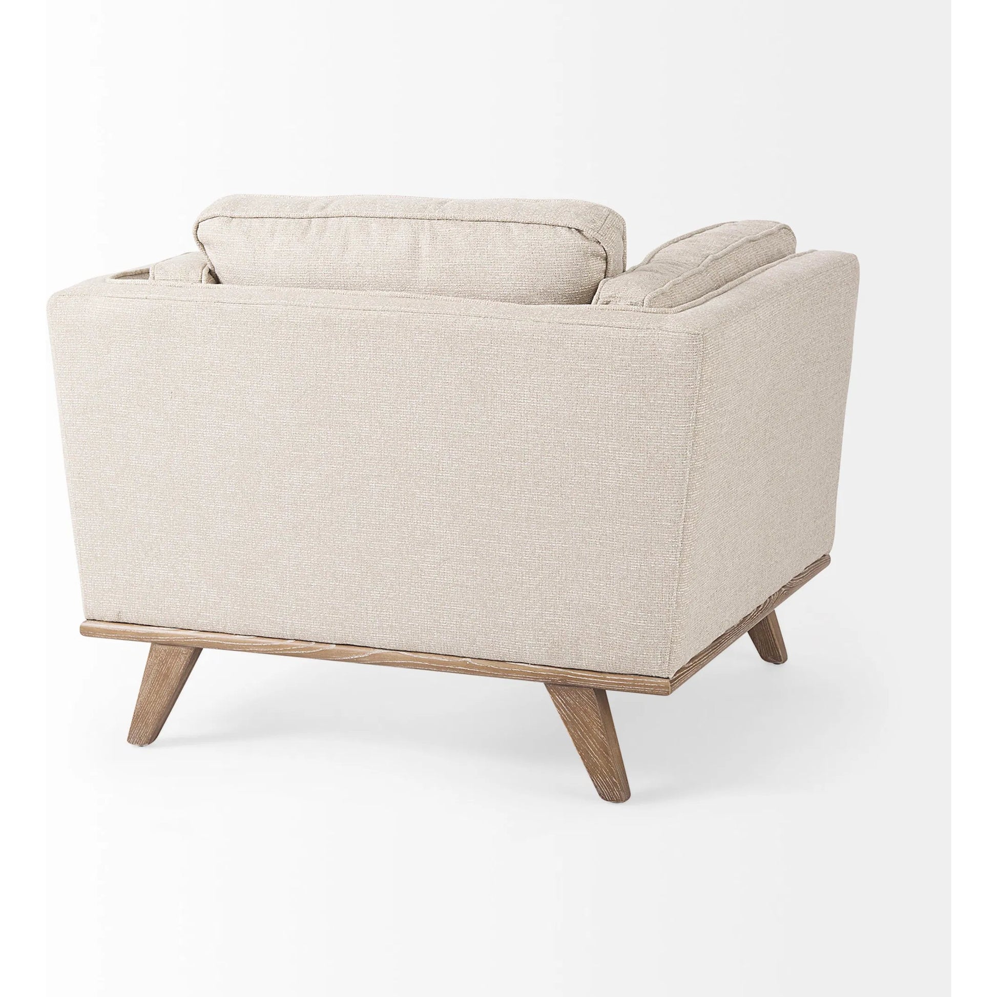 Brooks Upholstered Chair by Mercana in navy. Made from wood in a modern style.