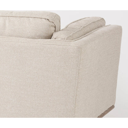 Brooks Upholstered Chair by Mercana in navy. Made from wood in a modern style.
