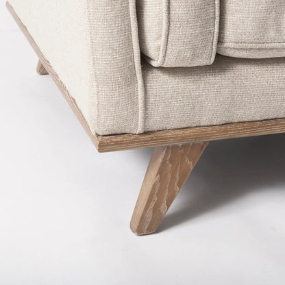 Brooks Upholstered Chair by Mercana in navy. Made from wood in a modern style.