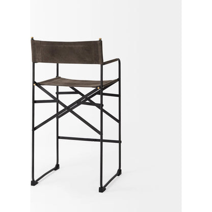 Direttore Counter Stool by Mercana in brown. Made from metal in a unique style.